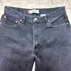EUC Levis 550 Relaxed‎ Fit Jeans Mens W36 L34 Black Wash Grunge Denim Jeans